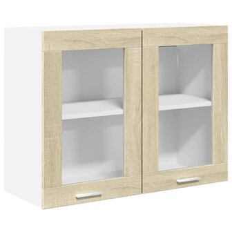 4-delige Keukenkastenset Lyon bewerkt hout sonoma eikenkleurig 4