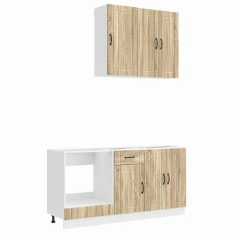 Keukenblok LUCCA 5 st Sonoma Eiken Bewerkt hout 2