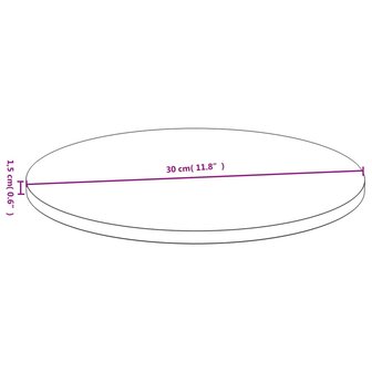 Tafelblad &amp;Oslash; 30x1,5 cm bamboe 4