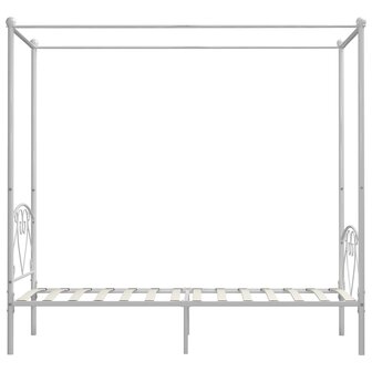 Hemelbedframe metaal wit 120x200 cm  4