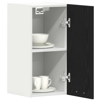 Hangkast zwart eikenkleurig 30x31x60 cm bewerkt hout 4
