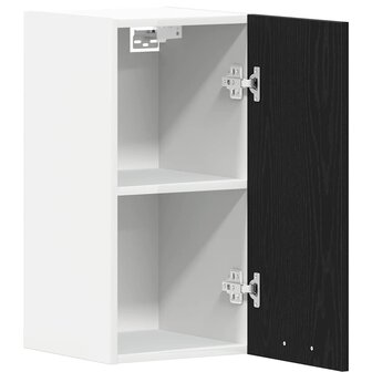 Hangkast zwart eikenkleurig 30x31x60 cm bewerkt hout 5