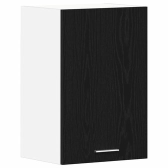 Hangkast zwart eikenkleurig 40x31x60 cm bewerkt hout 2