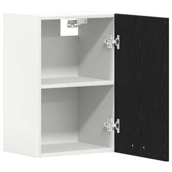 Hangkast zwart eikenkleurig 40x31x60 cm bewerkt hout 5
