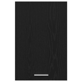 Hangkast zwart eikenkleurig 40x31x60 cm bewerkt hout 6