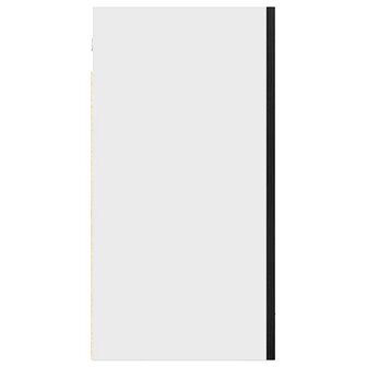 Hangkast zwart eikenkleurig 40x31x60 cm bewerkt hout 7