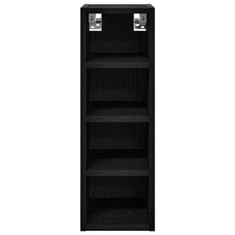 Hangkast Zwart eiken 20 x 29,5 x 60 cm Bewerkt hout 5