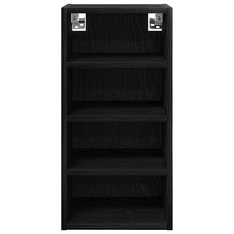 Hangkast Zwart eiken 30 x 29,5 x 60 cm Bewerkt hout 5