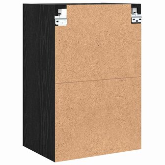 Hangkast Zwart eiken 40 x 29,5 x 60 cm Bewerkt hout 7