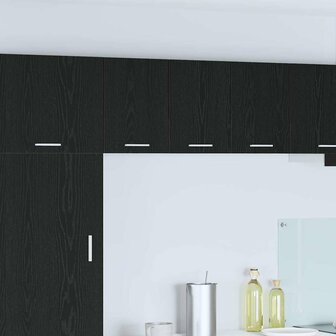 Hangkast Zwarte Eik en Wit 30 x 31 x 40 cm Bewerkt hout 1