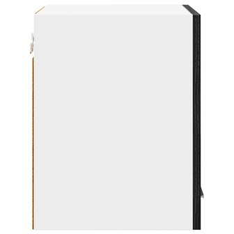 Hangkast Zwarte Eik en Wit 30 x 31 x 40 cm Bewerkt hout 7