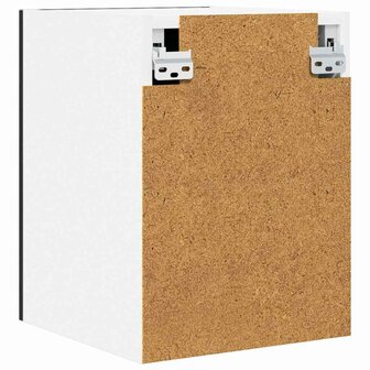 Hangkast Zwarte Eik en Wit 30 x 31 x 40 cm Bewerkt hout 8