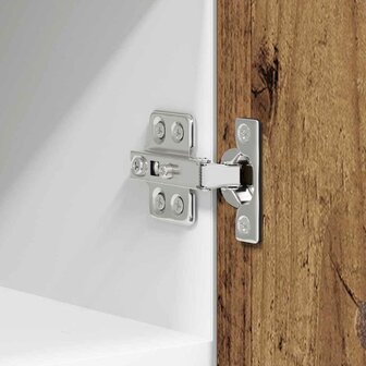 Hangkast Oude Hout en Wit 30 x 31 x 40 cm Bewerkt hout 9