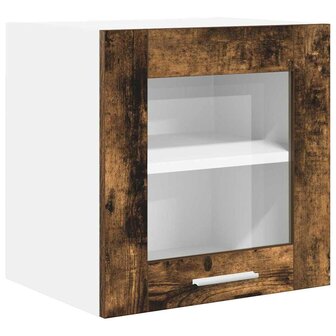 Hangkast Gerookt eiken 40 x 31 x 40 cm Bewerkt hout 2