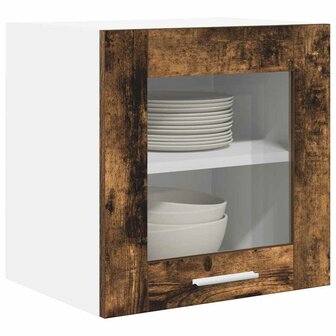 Hangkast Gerookt eiken 40 x 31 x 40 cm Bewerkt hout 3