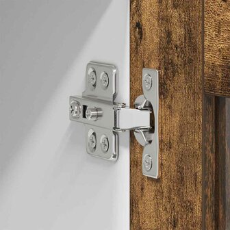 Hangkast Gerookt eiken 40 x 31 x 40 cm Bewerkt hout 9