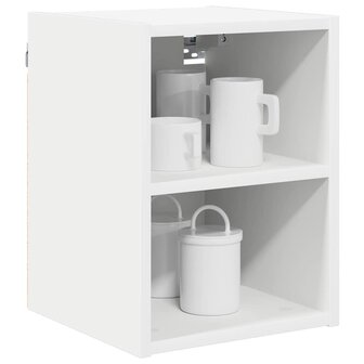 Hangkast Wit 30 x 29,5 x 40 cm Bewerkt hout 3