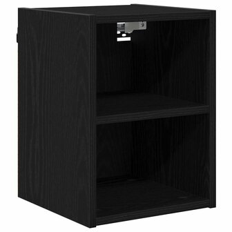 Hangkast Zwart Eiken 30 x 29,5 x 40 cm Bewerkt hout 2