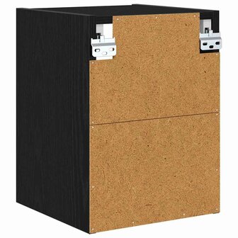 Hangkast Zwart Eiken 30 x 29,5 x 40 cm Bewerkt hout 7