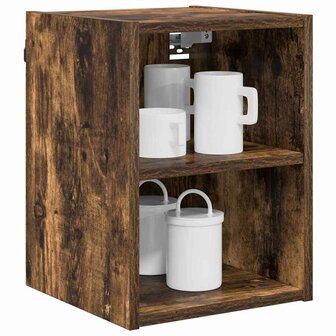 Hangkast Gerookt eiken 30 x 29,5 x 40 cm Bewerkt hout 3