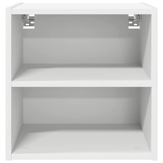 Hangkast Wit 40 x 29,5 x 40 cm Bewerkt hout 5