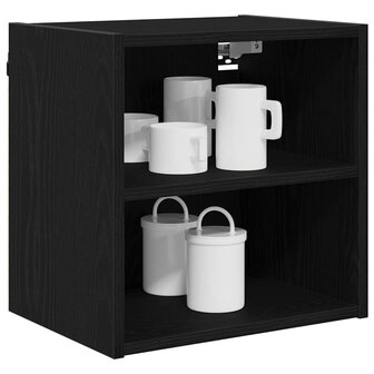 Hangkast Zwart Eiken 40 x 29,5 x 40 cm Bewerkt hout 3