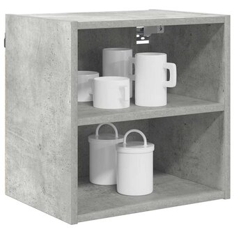 Hangkast Beton Grijs 40 x 29,5 x 40 cm Bewerkt hout 3