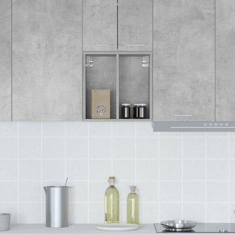 Hangkast Beton Grijs 40 x 29,5 x 40 cm Bewerkt hout 4