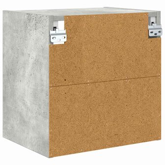 Hangkast Beton Grijs 40 x 29,5 x 40 cm Bewerkt hout 7