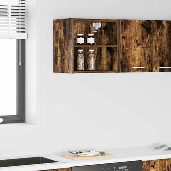 Hangkast Gerookt eiken 40 x 29,5 x 40 cm Bewerkt hout 1