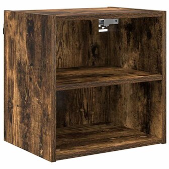 Hangkast Gerookt eiken 40 x 29,5 x 40 cm Bewerkt hout 2