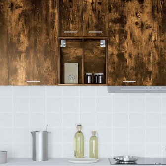Hangkast Gerookt eiken 40 x 29,5 x 40 cm Bewerkt hout 4