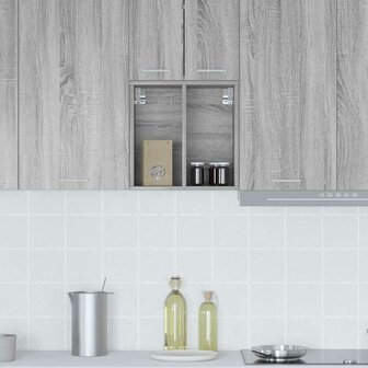 Hangkast Grijs Sonoma 40 x 29,5 x 40 cm Bewerkt hout 4
