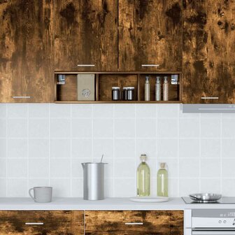 Hangkast Gerookt eiken 20 x 29,5 x 80 cm Bewerkt hout 4