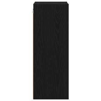 Hangkast Zwart Eiken 30 x 29,5 x 80 cm Bewerkt hout 6