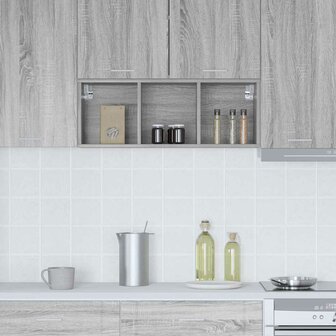 Hangkast Grijs Sonoma 30 x 29,5 x 80 cm Bewerkt hout 4