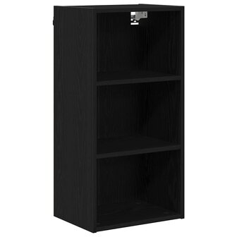 Hangkast Zwart Eiken 40 x 29,5 x 80 cm Bewerkt hout 2