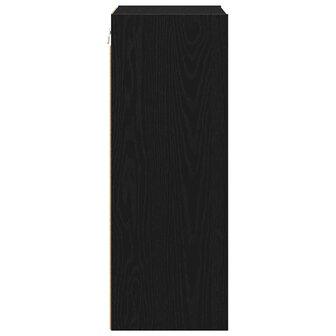 Hangkast Zwart Eiken 40 x 29,5 x 80 cm Bewerkt hout 6