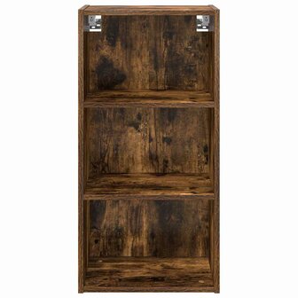 Hangkast Gerookt eiken 40 x 29,5 x 80 cm Bewerkt hout 5