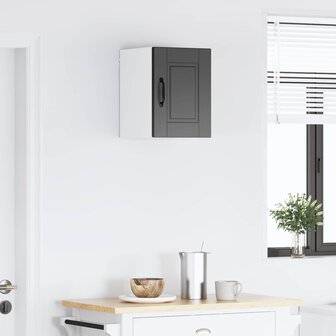 Wandkast PORTO Zwart 30 x 31 x 40 cm Bewerkt hout 4