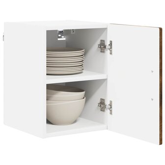Wandkast PORTO Gerookt eiken 30 x 31 x 40 cm Bewerkt hout 3