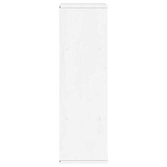 Bijzetkast met lades ODDA 40x24x79 cm massief grenenhout wit 7