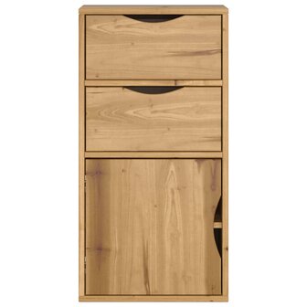Bijzetkast met lades ODDA 40x24x79 cm massief grenenhout 6