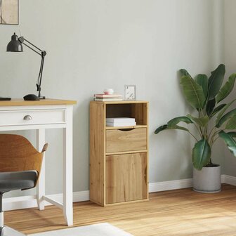 Bijzetkast met lade ODDA 40x24x79 cm massief grenenhout 4