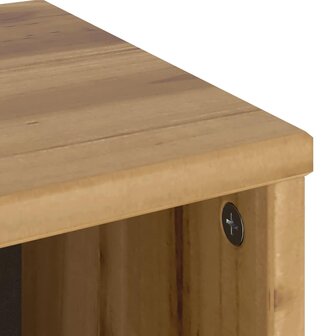 Bijzetkast met lade ODDA 40x24x79 cm massief grenenhout 9