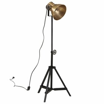 Vloerlamp 25 W E27 35x35x65/95 cm antiek messingkleurig 2