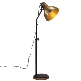 Vloerlamp 25 W E27 30x30x100-150 cm antiek messingkleurig 1