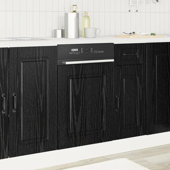 Vaatwasserpaneel Kalmar Zwart Eiken 45 x 1,5 x 57 cm 1