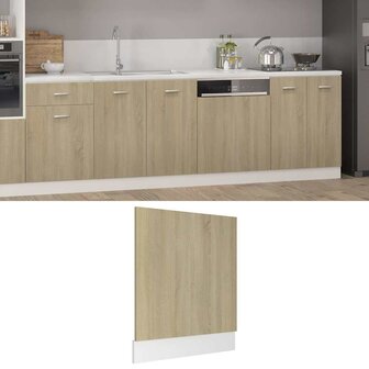 Vaatwasserpaneel Lyon 59,5x3x67 cm sonoma eikenkleurig 1