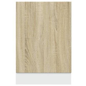 Frontpaneel vaatwasser Lyon 45x3x67 cm bewerkt hout sonoma eiken 4